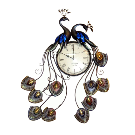 Peacock Vintage Clock