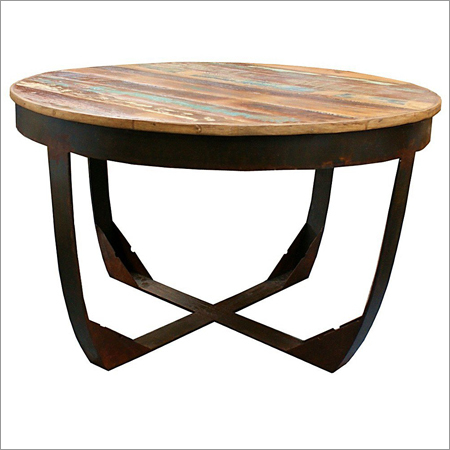 Industrial Coffe Table Round Top Industrial Coffe Table Round Top