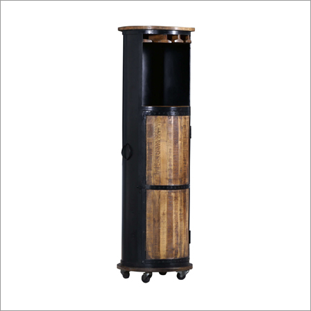 Industrial Circular Wine Rack