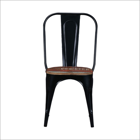 Black Tolix Wooden Top Chair Black Tolix Wooden Top Chair