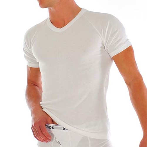 Raglan V Neck T Shirts - Cotton, S-XXL, White | Soft Fabric, Slim Fit, Breathable, Raglan Sleeves