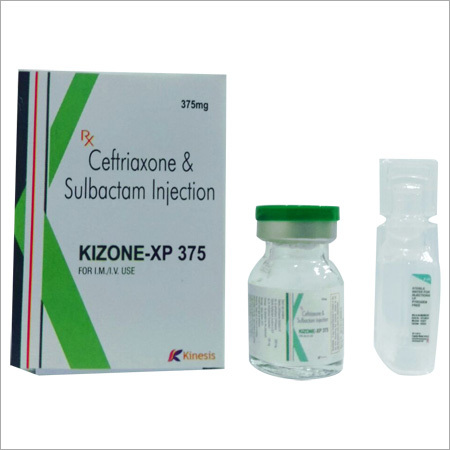 Kizone - XP 375 Injection (Ceftriaxone ( 250) + Sulbactam (125) Injection By KINESIS BIOCARE