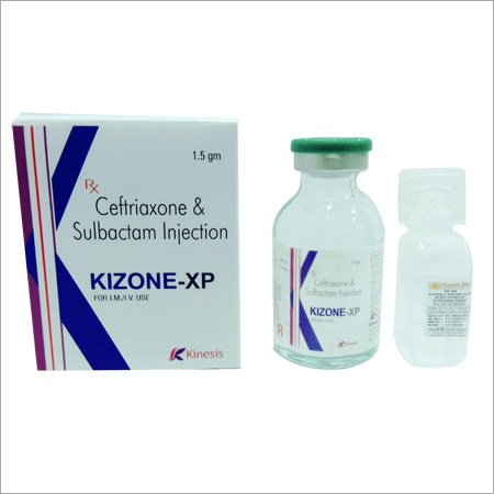 Kizone 1.5GM (Ceftriaxone 1000mg And Sulbactam 500mg Injecton)