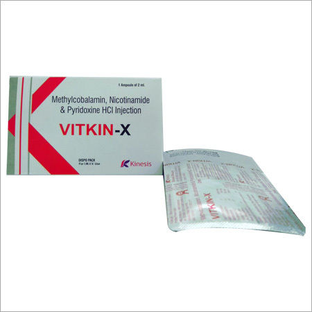 Vitkin-X Injection (Methylocobalamin Niacinamide D Pyridoxine Injection) Keep In A Cool & Dry Place