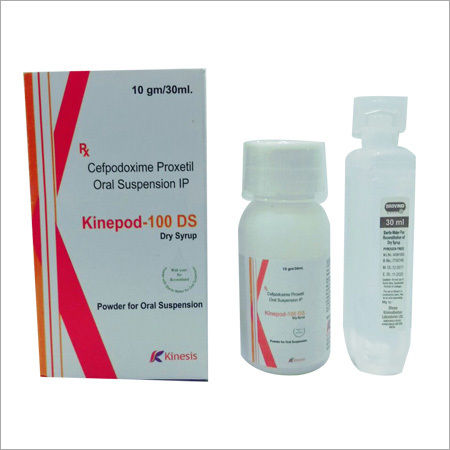 Cefpodoxime 100 mg Dry Syrup - Antibacterial Suspension for Effective Infection Treatment, Carefully Measured Doses, Requires Food for Optimal Absorption