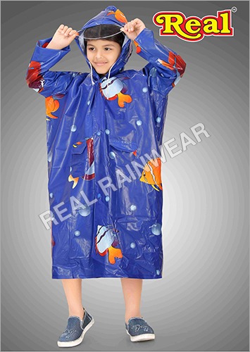 Luster Printed Raincoat Age Group: 7-15 Year