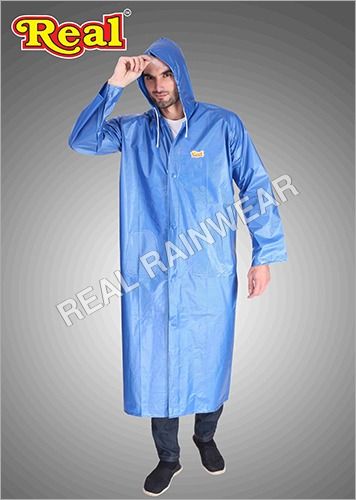 Luster Plain Gents Long Raincoats