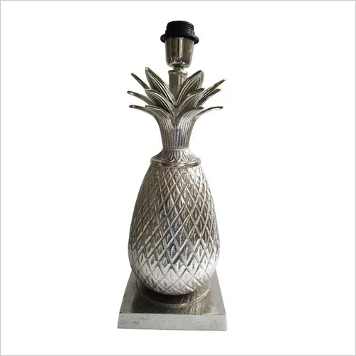 ALM. SQR. BASE PINEAPPLE TABLE LAMP