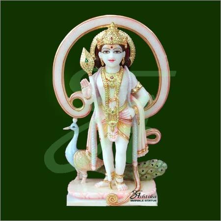 Marble Murugan Statue