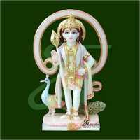 Marble Murugan Statue