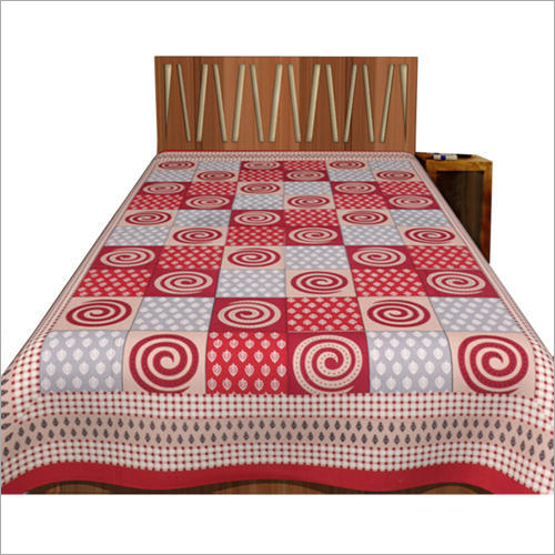 Printed Cotton Single Bed Sheet