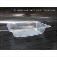 Fast Food Tray - Plastic, 40 Mm Rectangle | Durable, Food-safe, Leakproof, Lightweight, Stackable, Transparent, Versatile