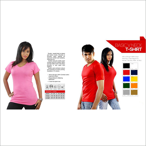Basic-V Neck T-Shirts