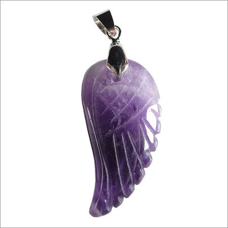Amethyst Angels Feather Lockets