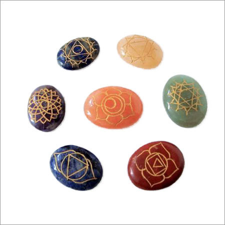 Seven Chakra Ovals Reiki Sets By SAANKS GEMS AND AGATE EXPORTS