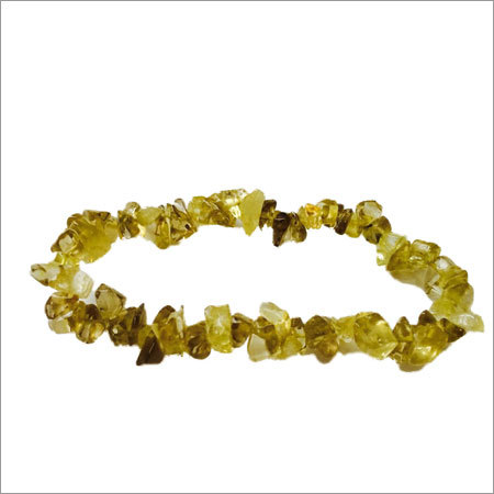 Peridot Chips Bracelets By SAANKS GEMS AND AGATE EXPORTS