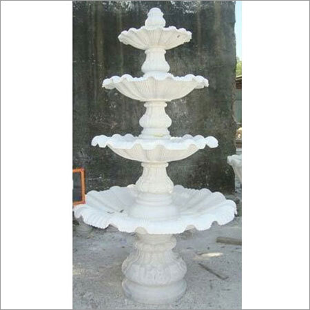 White Marble Garden Fountain