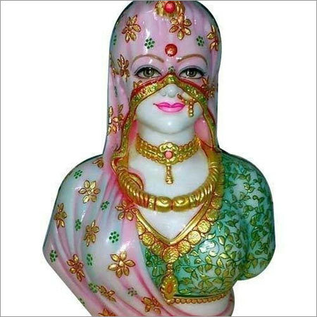 White Marble Decorative Statue