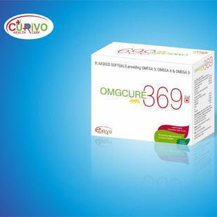 OMGCURE 369 Flaxseed Softgels