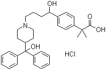 Fexofenadine Hydrochloride - C21H25ClNO4, Molecular Weight 391.9 , Purity >99%, Water Soluble White Powder for Oral Administration