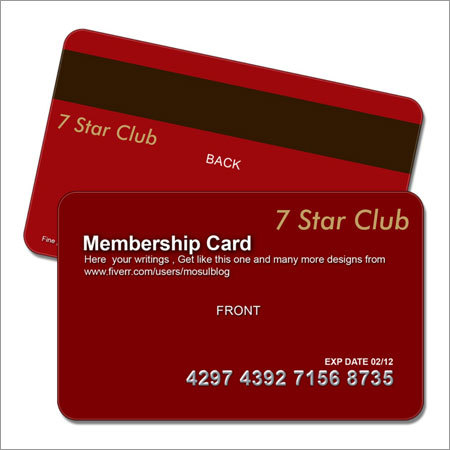 Club Membership Card By UNNATI CREATION
