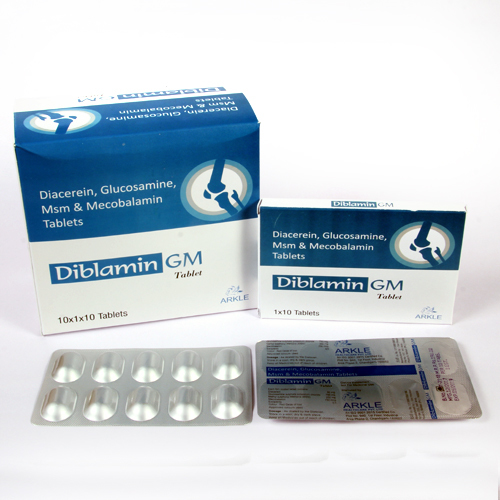 Diacrein With Glucosamine Sulphate & Mecobalamin Tablets