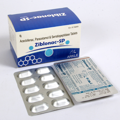 Aceclofenac With Paracetamol & Serratiopeptidase Tablets