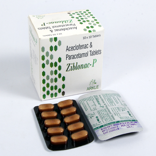 Aceclofenac With Paracetamol Tablets