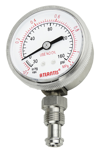 High Purity Pressure Gauge Accuracy: 2.5 / 1.5 %