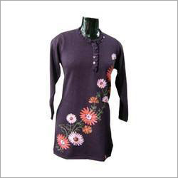 Multi Color Ladies Floral Embroidered Kurti