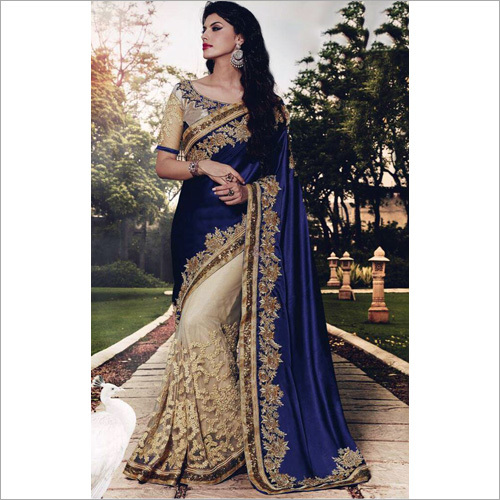 Multicolor Traditional Chiffon Saree