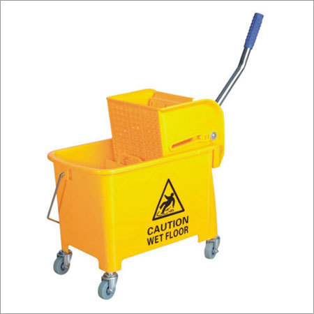 Single Mop Wringer Cleaning Trolley By KRISHNAKRIPA CLEANING SOLUTIONS