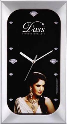 Dass Silver Coated Clock