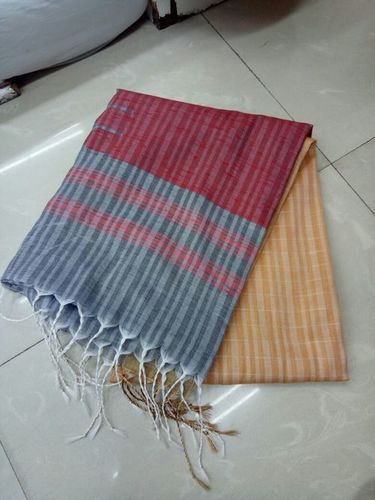 Yellow Tussar Korvai Silk Saree