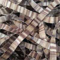 Ribbon Yarn - 100% Nylon, 500 Grams | Plain Brown Color, Versatile For Crafting And Weaving Projects