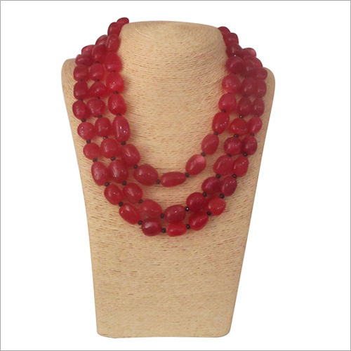 Ladies Red Tumble Mala