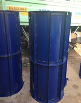 Column Boxes - Premium Steel Alloy, 200-600mm Diameter | Foldable Cylindrical Structure, Integrated Lifting Lugs, Laser Cut Design