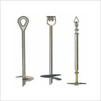 No Wrench Screw Anchor Oval Eye - Metal, Silver Color, Polished Surface Treatment | Durable Design For Reliable Support And Easy Installation