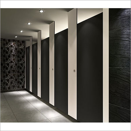 Rectangular Ceiling Hung Bathroom Cubicle