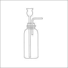 Borosilicate Glass Gas Generating Bottle