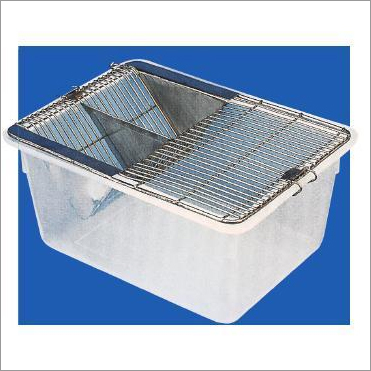 White Ss And Polypropylene  Animal Cage
