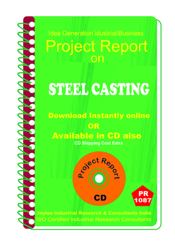 Steel Indst. Project Reports