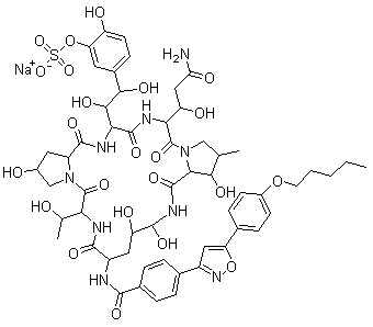 Micafungin Sodium - C56H70N10O20SNa, 1371.2 Molecular Weight | White Powder, Water-Soluble, Refrigerated Storage for Fungal Infection Treatment