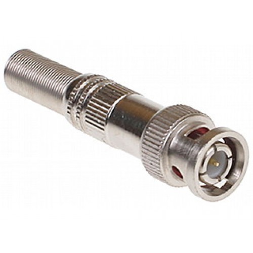 Brass BNC Connector Metal Body - Brass Material, Silver Color, Painting Surface Treatment | Durable Metal Body Design for Reliable Connections
