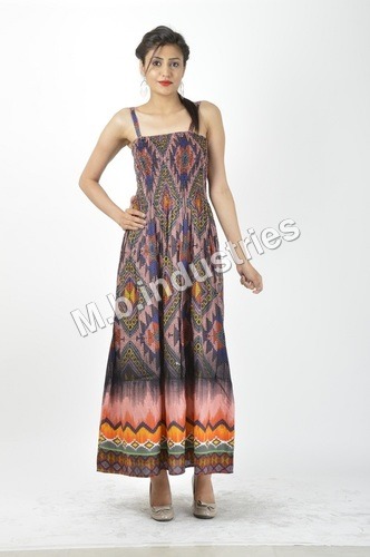 Printed Fit & Flare Dress