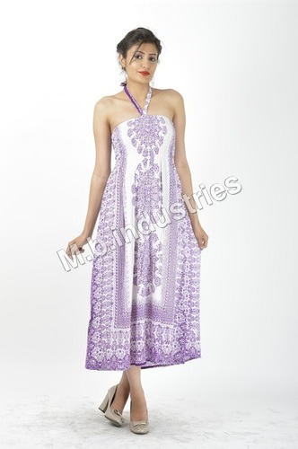 Printed Fit & Flare Dress