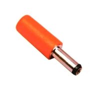 Electrical Dc Plug - Orange & Silver Color , Industrial Application Designed For High-performance Connection And Reliability