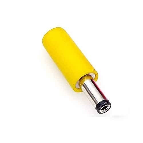 Brass DC Plug - Brass Material, Silver & Yellow Color | Industrial Application for Reliable Power Connectivity