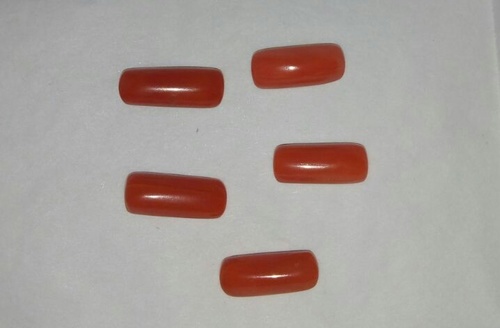 Red Coral Stones Grade: A