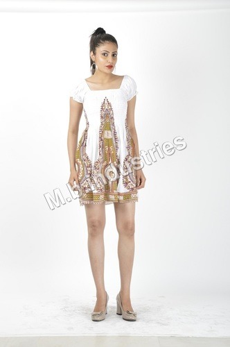 Printed Fit & Flare Dress